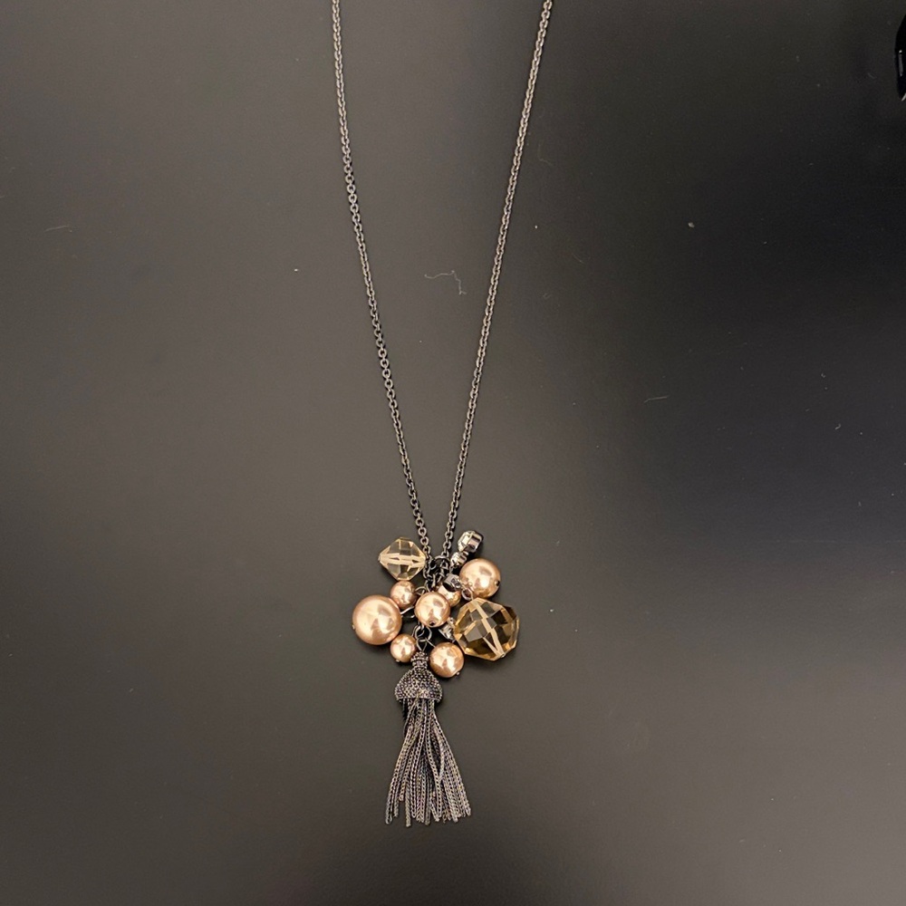 J. Crew Elegant Tassel Necklace